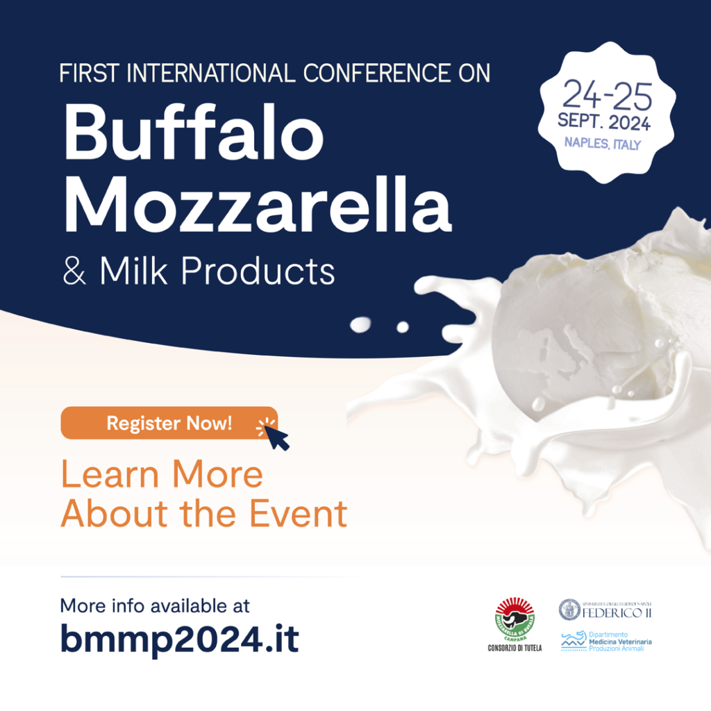 Al via a Napoli il congresso internazionale sulla mozzarella di bufala: appuntamento il 24 e 25 settembre